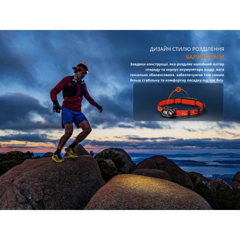 Ліхтар налобний Fenix HP12R-TB чорний