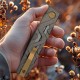 Ніж складаний туристичний Ruike P878-AG, (8.7 см) 14C28N / 6063Aluminum зелений