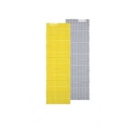 Килимок туристичний складаний одномісний IXPE Naturehike Thickened NH20FCD07 кемпінговий з алюмінієвою плівкою, 187x56x2,5 см, жовтий