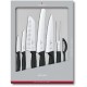 Набір кухонний Victorinox SwissClassic Kitchen Set 7шт з чорн. ручкою (5 ножів, виделка, овочечистка) у подар.упак.