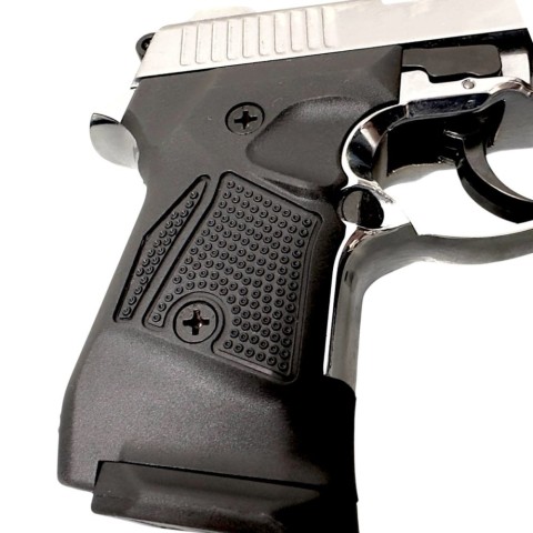 Стартовий пістолет Stalker 2914 UK Shiny Chrome Black Grips