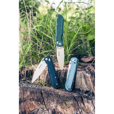 Ніж складаний туристичний Ganzo G771 (8.8 см) D2 / G10 сірий