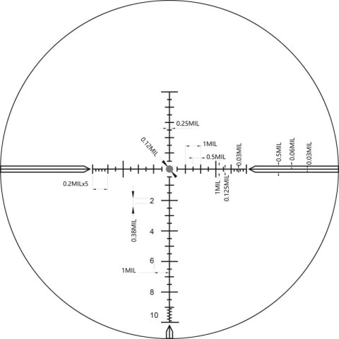Приціл оптичний XD Precision Black-LR FFP 4-24x50 сітка MPX1