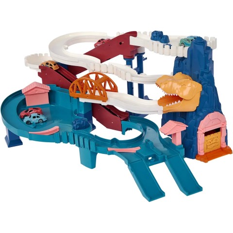 Ігровий набір ZIPP Toys Dino автотрек-серпантин електричний, 6 машинок,