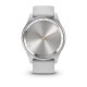 Смарт-годинник Garmin vivomove Trend із сріблястим сталевим безелем, сірими корпусом та ремінцем