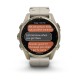 Спортивний годинник Garmin Fenix 8 Amoled 43мм Sapphire Soft Gold з піщаним шкіряним ремінцем 010-02903-40