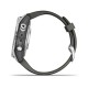 Смарт-годинник Garmin fenix 7S Pro Solar Edition сріблястий з ремінцем графітового кольору