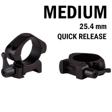 Кріплення для прицілу KONUS STEEL-QR Швидкоз'ємні кільця 25.4мм (середні)
