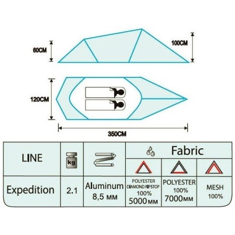 Намет Tramp Bike 2, TRT-046.08