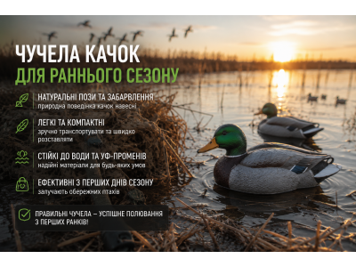 Опудала качок для раннього сезону: який комплект працює на відкритті
