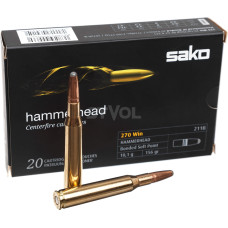 Набої Sako Hammerhead кал.270 Win, Bonded Soft Point, 156Gr (10,11 г)