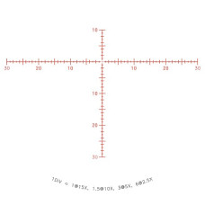 Приціл оптичний TRIJICON Credo HX 2.5-15x56 MOA 30mm Crosshair SFP Red
