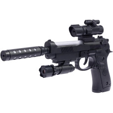 Пістолет світло-звуковий ZIPP Toys Beretta 92FS. Колір - Чорний