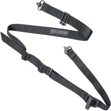 Ремінь збройовий BLACKHAWK 70MQD01BK одно-двоточковий, чорний