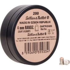 Патрон Флобера Sellier & Bellot Randz Curte калібр 4 mm short. Куля - свинцева кулька плакована міддю. 200 шт/уп.