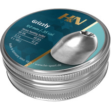 Кулі пневматичні H&N Grizzly. Калібр 9 мм. Вага - 5.3 г. 60 шт/уп