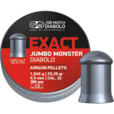 Кулі пневматичні JSB Diabolo Exact Jumbo Monster. Калібр 5.52 мм. Вага - 1.64 г. 200 шт/уп