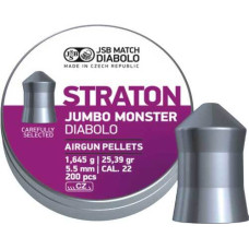 Кулі пневматичні JSB Diabolo Straton Jumbo Monster. Калібр 5.51 мм. Вага - 1.64 г. 200 шт/уп