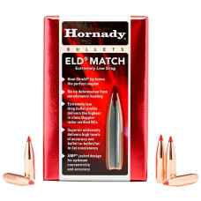 Куля Hornady ELD Match калібр .30 маса 195 гр (12.6 г) 100 шт