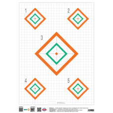 Мішень ІБІС 100+метрів. 5 ромбів. МОА/Mil