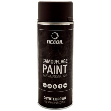 Фарба маскувальна аерозольна RecOil. Колір - коричневий койот. Об’єм - 400 мл