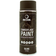 Фарба маскувальна аерозольна RecOil. Колір - олива. Об’єм - 400 мл