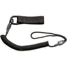 Шнур страхувальний C&M TACTICAL з D-кільцем. Комбінований. Чорний