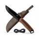 BSH4_F Dusk Ніж Bushcraft з вуглецевої сталі з ферострижнем і шкіряним футляром