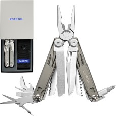 Мультитул Rocktol SK02VG 19-в-1 с титановым покрытием и нейлоновым чехлом в подарочной коробке