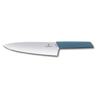 Кухонний ніж Victorinox Swiss Modern Carving лезо 20см широк. з син. ручкою (блістер)
