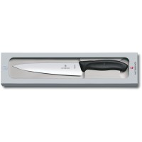Кухонний ніж Victorinox SwissClassic Carving лезо 19см з чорн. ручкою у подар.упак.