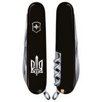 HUNTSMAN UKRAINE  91мм/15функ/черн /штоп/ножн/пила/крюк /Трезубец ОУН бел.