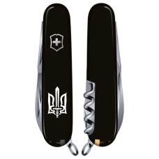 HUNTSMAN UKRAINE  91мм/15функ/черн /штоп/ножн/пила/крюк /Трезубец ОУН бел.