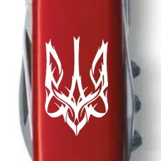 Ніж Spartan Ukraine 91мм/12функ/черв /Тризуб готичний біл.