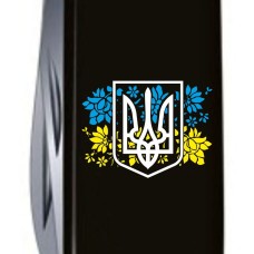 Складаний ніж Victorinox SPARTAN UKRAINE Герб України з квітковим прапором 1.3603.3_T1280u