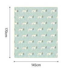 Килимок для пікніка водостійкий Naturehike CNK2350WS010, 145x170 см, зелений з принтом
