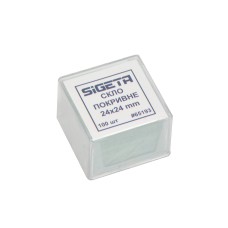 Покривне скло SIGETA 24x24 мм (100 шт.)