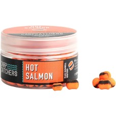 Бойлы Carp Catchers Fluo Dumbell Wafters Hot Salmon 8*5 and 10*7mm 25g