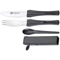 Набор столовых приборов Boker Snac Pac (нож,вилка,ложка)