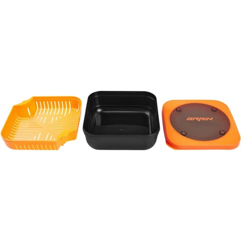 Емкость Brain Pellet/Bait box 17x17x6см 1.25л (с ситом)