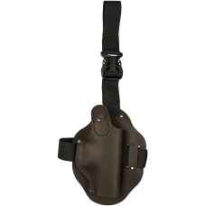Кобура Ammo Key набедренная ILLEGIBLE-1 S GLOCK17 Brown Hydrofob (мягкая основа)