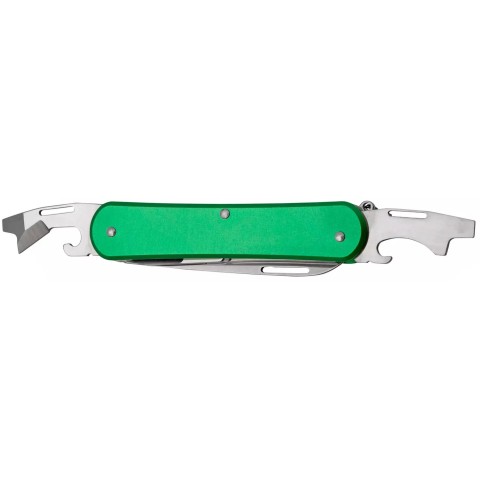 Нож многофункционал. Fox Vulpis Aluminium, 4 инструмента ц:od green