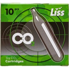 Баллон CO2 Liss 12g, 10 шт/уп, 30 уп/ящ