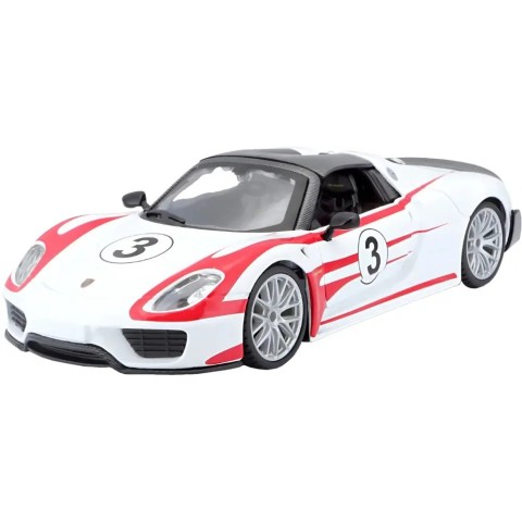 Машинка Rastar Porsche 918 Spyder 1:24 ц:серебристый