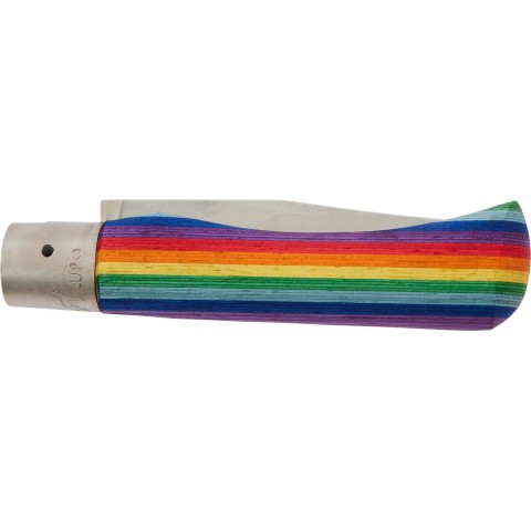 Нож Old Bear Rainbow L, W1.4060 steel, wood handle, rainbow