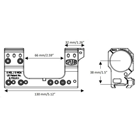 Моноблок Spuhr SP-4002C Gen3, Ø34, H38mm/1,5