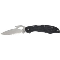 Нож Spyderco Byrd Cara Cara 2 Emerson, 8Cr13MoV, FRN, полусеррейтор ц:black