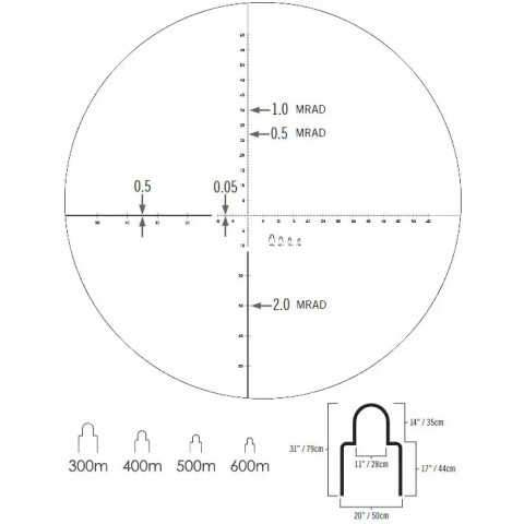 Монокуляр Vortex Solo RT, 8x36 мм, с дальномерной сеткой, MRAD
