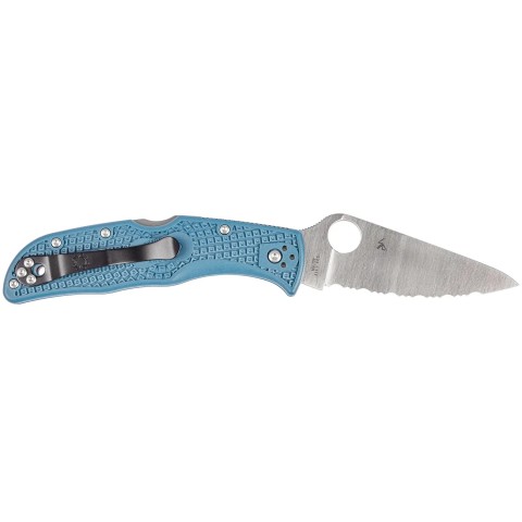 Нож Spyderco Endela, K390, FRN, серрейтор ц:blue