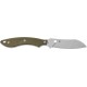 Нож Spyderco Stok Sheepfoot, 8Cr13MoV, G-10 ц:green
